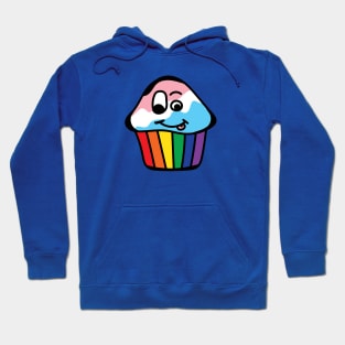 Trans Pride Rainbow Cupcake Hoodie